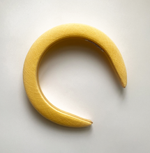 Load image into Gallery viewer, classic padded headband - yellow linen
