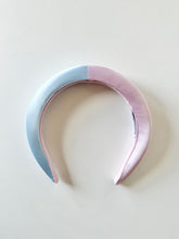 Load image into Gallery viewer, bicolor headband - vertical lilac + light blue
